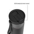 thumbnail image 4 of Contigo 24 oz DualSip Stainless Steel Leak-Proof Insulated Water Bottle with Straw or Sip Lid and Carry Strap, Black/Silver, 4 of 8