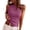 Hot Pink, variant on Sleeveless Tank Tops for Women Round Neck Ribbed Knit T Shirts Y2k Summer Fitted Going Out Shirts, XL