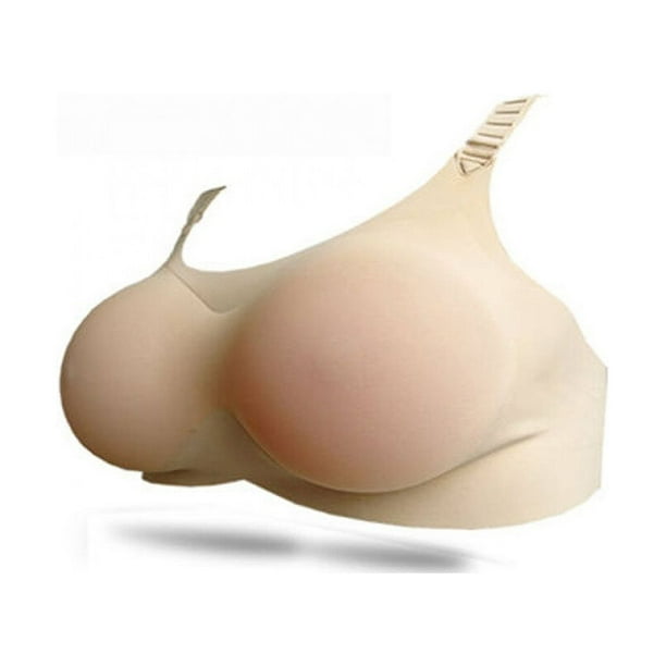 Destyer Breast Forms Breathable Fake Boobs Prosthesis Bra Skin Friendly A-D  Cup Bra Skin Color Women/D Cup 