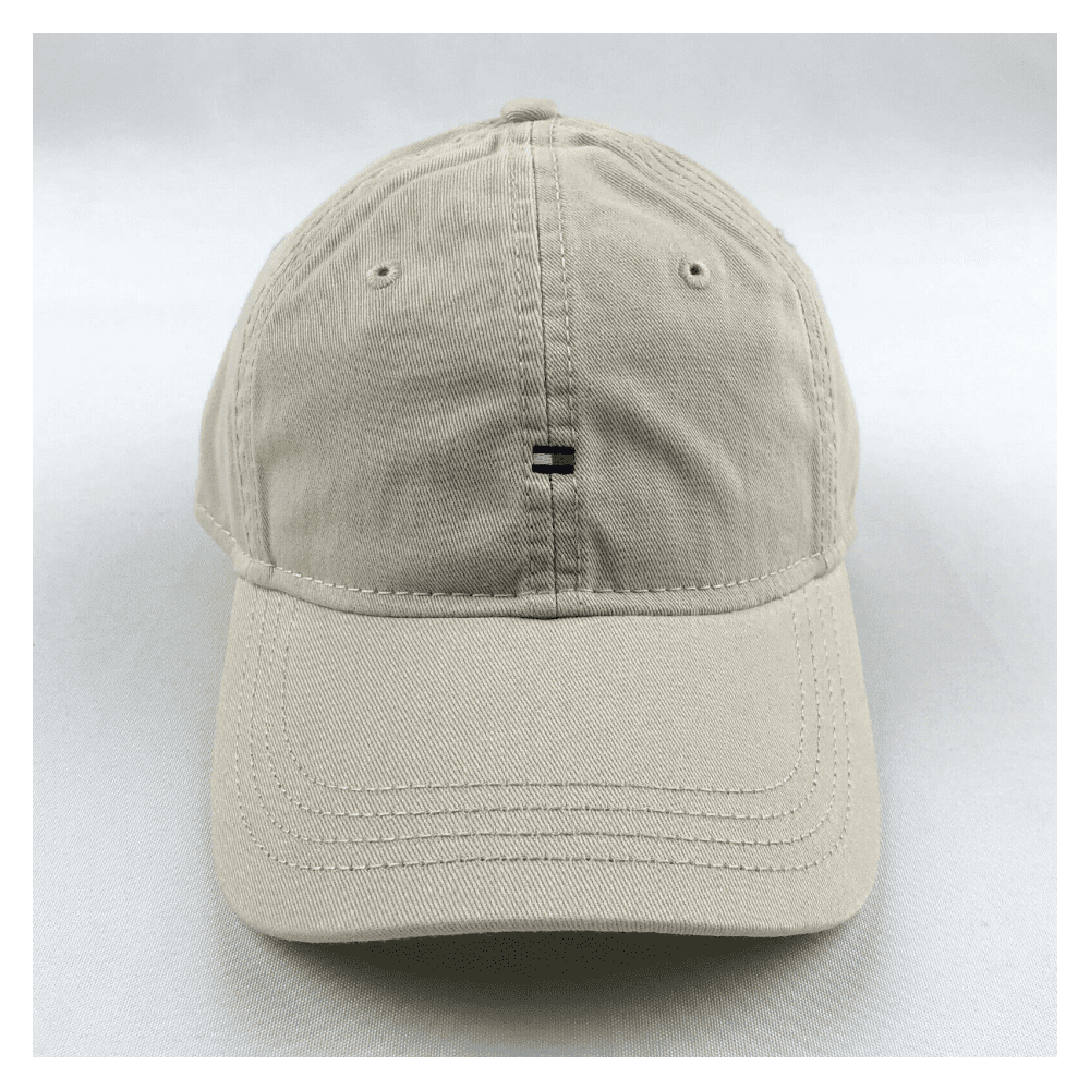 Tommy Hilfiger Men's Classic Flag Logo Cap Hat Beige One Size
