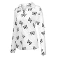 thumbnail image 5 of Babysbule Women's Summer Tops Womens Fashion Casual Long Sleeve Print Button V-Neck T-Shirts Tops Blouse, 5 of 9