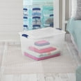 thumbnail image 5 of Sterilite 66 Qt. Latch Box Plastic, Stadium Blue - (2 pack), 5 of 6