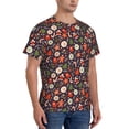 thumbnail image 2 of Bixox Men's Winter Holiday Christmas Printed Short Sleeve Skinny Athletic T-Shirt, 2 of 6