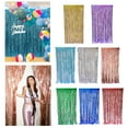 thumbnail image 2 of 10 Pcs Fringe Curtain Metallic Tinsel Foil Fringe Curtain Backdrop Reusable Glimmering Wavy Tinsel Backdrop for Parties Birthdays Photo Booth Props,40" x 79", 2 of 8