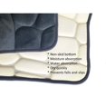 thumbnail image 5 of 3D Cobble Stone Shaped Memory Foam Bath Mat Microfiber Non Slip Taupe, 5 of 5
