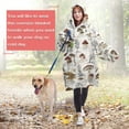 thumbnail image 4 of Red Mushroom Plant Light Pattern Wearable Oversized Blanket,Wearable Blanket Hoodie for Adults,Cozy Hooded Blankets with Super Pockets,Super Warm Fuzzy Pullover for Women & Men, 4 of 6