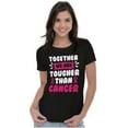 thumbnail image 3 of Together Tougher Than Breast Cancer Womens Slim Fit Graphic Tee Brisco Brands L, 3 of 5