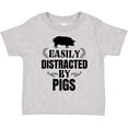 thumbnail image 3 of Inktastic Easily Distracted by Pigs Boys or Girls Toddler T-Shirt, 3 of 5