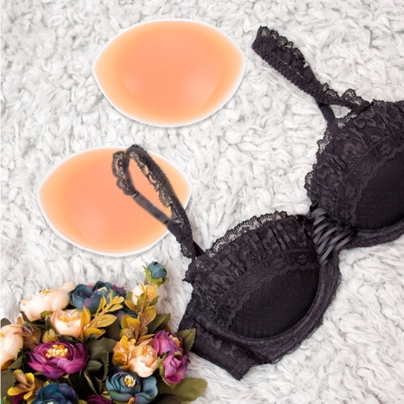 ORDDIART Silicone Padded Bra Inserts Curved 1 Pair for Wedding Dress Comfort Support