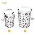 thumbnail image 5 of Balery Cartoon Animals Round Laundry Basket with Handles Waterproof Freestanding Laundry Hamper for Clothes Toys in the Dorm and Family-Medium, 5 of 8