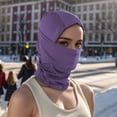 thumbnail image 5 of Unique Bargains Quick-drying Ice Silk Solid Balaclava Face Mask 1 Pc Purple, 5 of 5