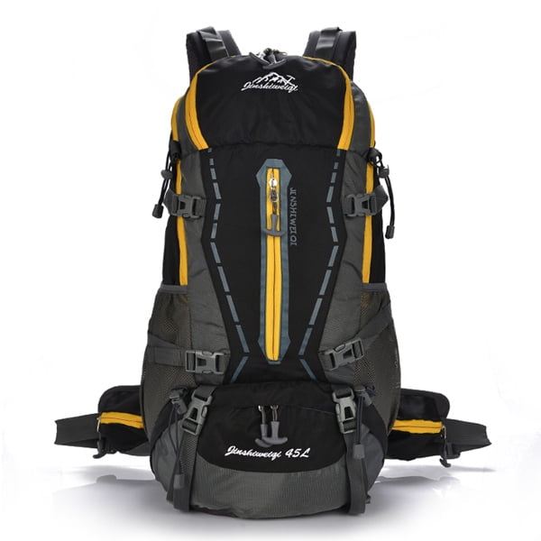 45L Waterproof Outdoor Hiking Backpack Trekking Camping Travel Bags Backpack With Rain Cover by