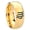 Gold Plated, variant on Virgo Zodiac Dome Gold Plated Tungsten Men Ring 10MM