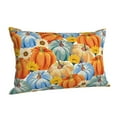 thumbnail image 2 of Kll Pumpkins Sunflowers Pillow Covers Envelope Closure,Super Soft And Cozy Fuzzy Fleece Pillow Case Cover 16"X24", 2 of 9