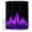Purple, variant on Small Stall Shower Curtain 36x72 Inch Narrow Half Size Abstract Green Flame Bath Curtains Bathroom Decor, Flickering Fire Pattern Black Waterproof Fabric Shower Curtain Set with Hooks 36 Inch