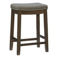 thumbnail image 1 of Riverbay Furniture 26" Transitional Wood/Fabric Backless Counter Stool in Brown, 1 of 8