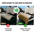 thumbnail image 4 of Golf Cart Seat Covers for 2 Seater,Brown Ombre Microfiber Cart Seat Towel Blanket,Modern Abstract Art Ocean Oil Painting Absorbent Breathable Non Slip Bench Seats Protector for Golf Course 51"x31", 4 of 9