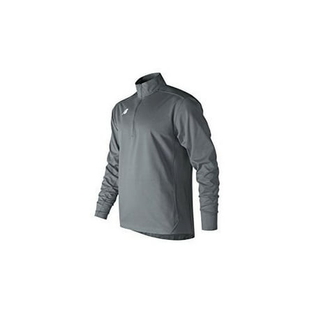 New Balance Men's Lightweight Half Zip Pullover Active Shirt (Gun Metal, 2XL)