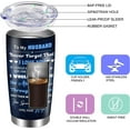 thumbnail image 4 of To My Husband Coffee Tumbler Cup with Lid, Valentines Day Anniversary Birthday Gifts for My Husband, 20oz Double Wall Vacuum Stainless Steel Insulated Travel Mug Gifts for Him, 4 of 6