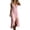 Pink, variant on Women Cotton Maxi Dress V Neck Sleeveless Western Cowgirls Button Vacation Dress with Split