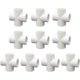 thumbnail image 5 of 10 Pieces PVC 4 Way Cross for Building Heavy Duty Greenhouse Frame Furniture Connectors 32mm, 5 of 5