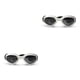 thumbnail image 4 of Methold 1 par de gafas de sol para mascotas, gafas de snowboard informales plegables, color blanco Blanco 2piezas, 4 of 6