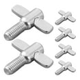 thumbnail image 3 of Miangastore 6 Pcs Vis de Support de Tambour Cymbale Vis d'Instrument de Percussion Accessoires Outil de Réparation Cymbale Vis de Fixation de Tambour Vis Cymbale en Métal (M6), 3 of 8