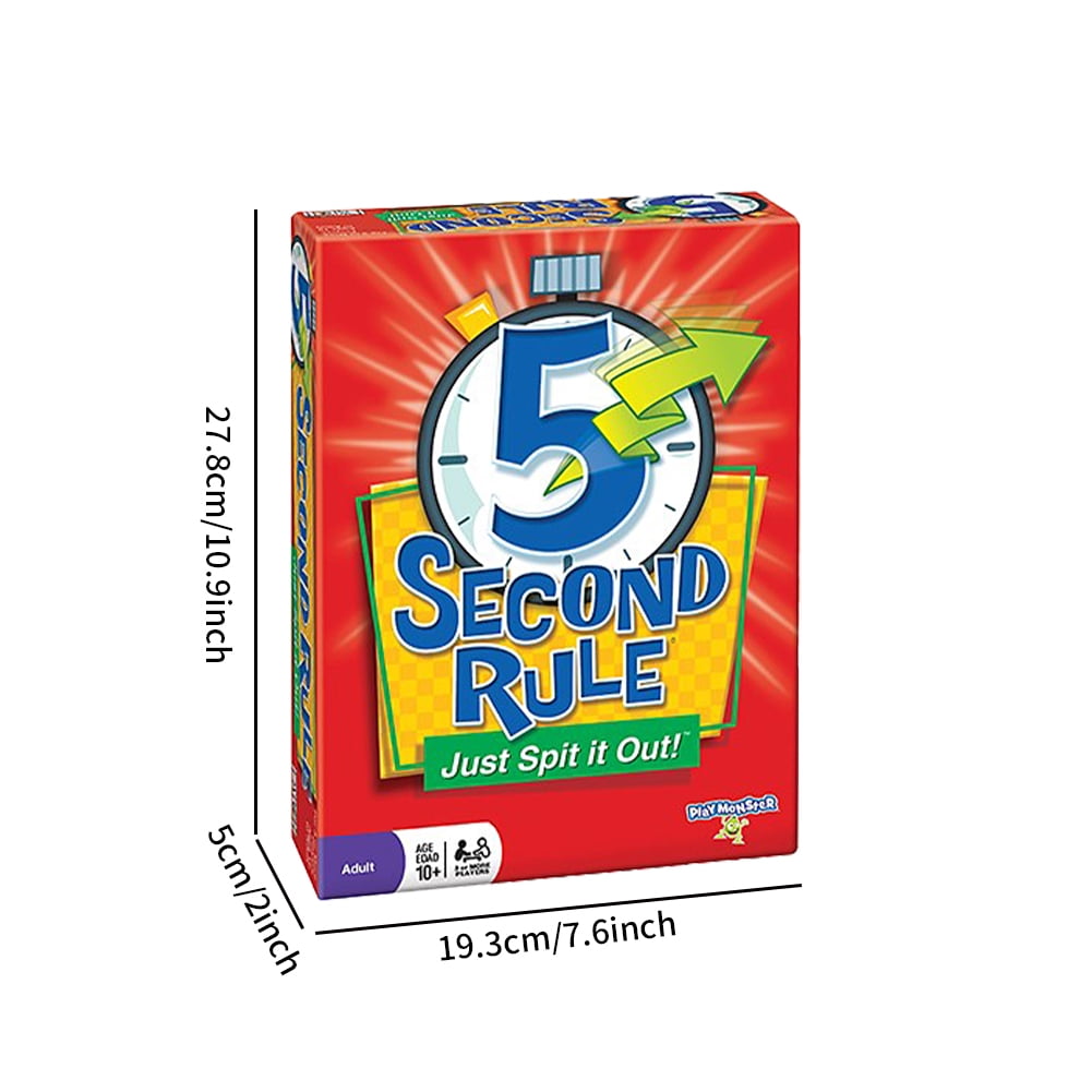 Five Second Rule Game Card | Walmart Canada