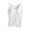 Clear, variant on Delconic Womens Camisole Tank Top with Built in Bra Padded Sleeveless Base Layer Innerwear Stretch Scoop Neck Longline Vest White L