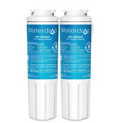 Waterdrop UKF8001 Water Filter, Replacement for EveryDrop Filter 4, EDR4RXD1, Whirlpool UKF8001AXX-750, Maytag UKF8001P, UKF8001AXX-200, 4396395, 46-9005, 46-9006, Puriclean II (Pack of 2)