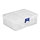 thumbnail image 3 of Caja de almacenamiento de cuentas, transparente, multifunción, rectángulo de 14 rejillas para ferretería, suministros para manualidades, anillos, herr, 3 of 7