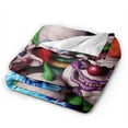 thumbnail image 3 of Ultra-Soft Micro Fleece Blanket Horror Killer Klowns From Outer Space Super Soft Plush Blanket For Winter Bedding Bed Couch Sofa For All Seasons 80"X60", 3 of 8
