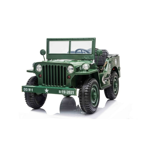 24V Military Willy Jeep Style 3 Seater Electric Kids Ride On Cars with RC