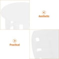thumbnail image 3 of Supvox 100pcs White Round Plastic Plugs For Furniture Hole Cover Snap-in Design For Homeowners, 3 of 8
