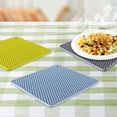thumbnail image 6 of PAMINGONO 2Pcs Heat Resistant Mat Blue Silicone Water for Family Dinner, 6 of 8