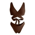 thumbnail image 1 of Traje de baño cómodo sin aros para mujer con almohadilla en el pecho con cuello cruzado y hombros inclinados OAVQHLG3B Store  lin121212, 1 of 4