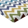 thumbnail image 2 of Ambesonne Colorful Fitted Sheet, Easter Chevron Zigzag, Twin XL Size, Multicolor, 2 of 3