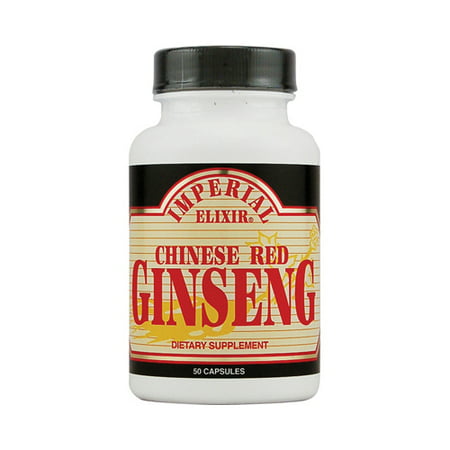 Imperial Elixir Rouge chinoise Ginseng - 500 mg - 50 Capsules