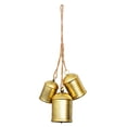 thumbnail image 1 of 1 Set Christmas Bells for Decorations, Rustic Christmas Decor Vintage Style, Brass Shabby Chic Hanging Decoration-5-, 1 of 6