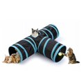 thumbnail image 1 of Juguete para gatos con túnel para gatos, juguete para gatos con tubo flexible de 3 vías, túnel para conejos, adecuado para gatos, cachorros, conejos, cobayas, juguetes para mascotas con pelotas, 1 of 5