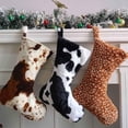 thumbnail image 3 of Cow Faux Christmas Stockings Faux Hanging Ornaments Candy Gift Bags for Christmas Decorations 20 Inch/ Christmas Sock Pendant 5, 3 of 6