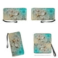 thumbnail image 4 of ZUXONGSY Seashell Starfish Print 2 Pieces Work Bag and Wallet for Women Lightweight Top Handles Shoulder Bag Work Bag Satchel Handbags with Credit Card Holder Wallet for Tours Hiking, 4 of 5
