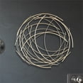 thumbnail image 6 of Denine Large Abstract Round Wall Art - Gold, 6 of 6