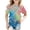 Light Green, variant on Girls' Tie-Dye Short Sleeve Tee, Summer Casual Crewneck Tops for Kids 5-14 Years