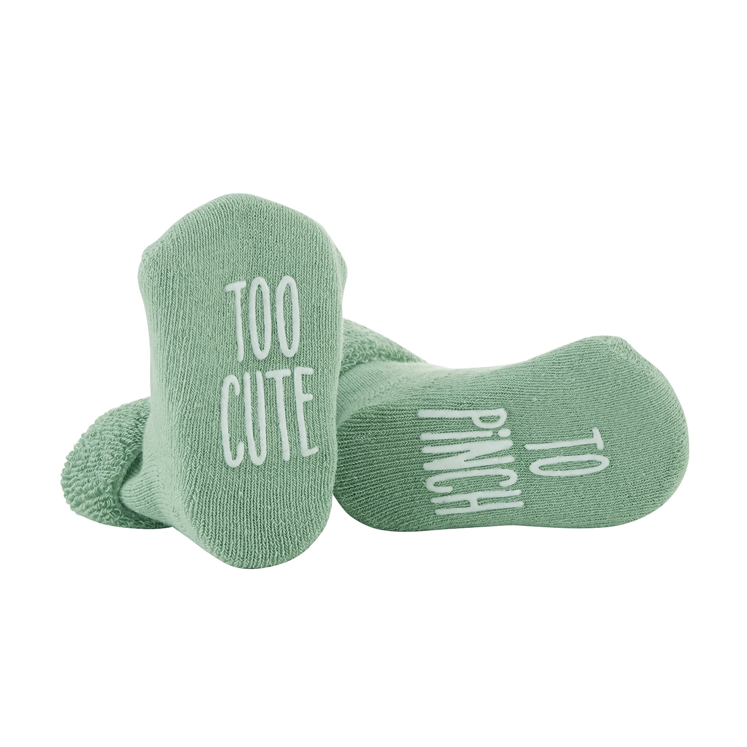 green baby socks