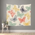 thumbnail image 2 of Balery Butterfly Pattern Tapestry 60x51 Inches - Large Wall Hanging Tapestry for Bedroom, Living Room, Dorm Decor - Artistic and Aesthetic Room Decor, 2 of 9