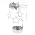 thumbnail image 4 of jifeng Christmas Decor Rotating Candle Tea Light Holder Candlestick Star, 4 of 6