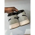 thumbnail image 4 of N I-K-E A i r-Jor-dan 1 Mid Sneakers - White and Light Blue Size 12, 4 of 6