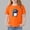 Orange, variant on Avrnliq Girls Pink Cartoon Dinosaur T Shirt, 100% Cotton Relaxed Fit Crewneck Tee, Fade-Resistant Skin-Friendly Top for School & Play, Sizes 2-13 Years,Size 5-6 T