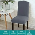thumbnail image 2 of Chair Slipcover, AUCHEN Super Stretchy Dining Chair Covers Set of 4, Parsons Chair Protector Covers Chair Covers for Dining Room, Furniture Protector Covers for Restaurant Hotel Ceremony (Gray), 2 of 9